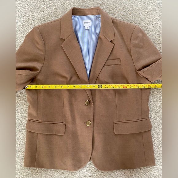 J. Crew Factory Tan Blazer with Gold Buttons - Picture 7 of 9